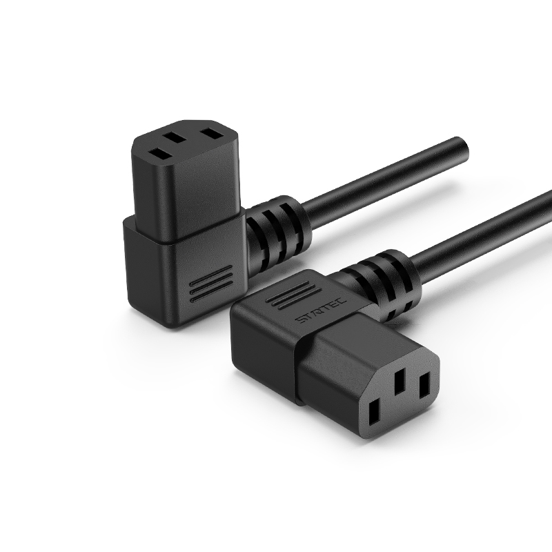 EU/Korea three-hole IEC C13 Connector T-Shaped Male to Male Power Cord